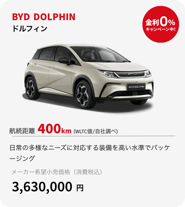 BYD DOLPHINの説明文
