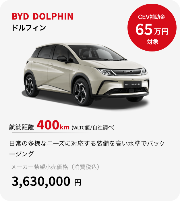 BYD DOLPHINの説明文