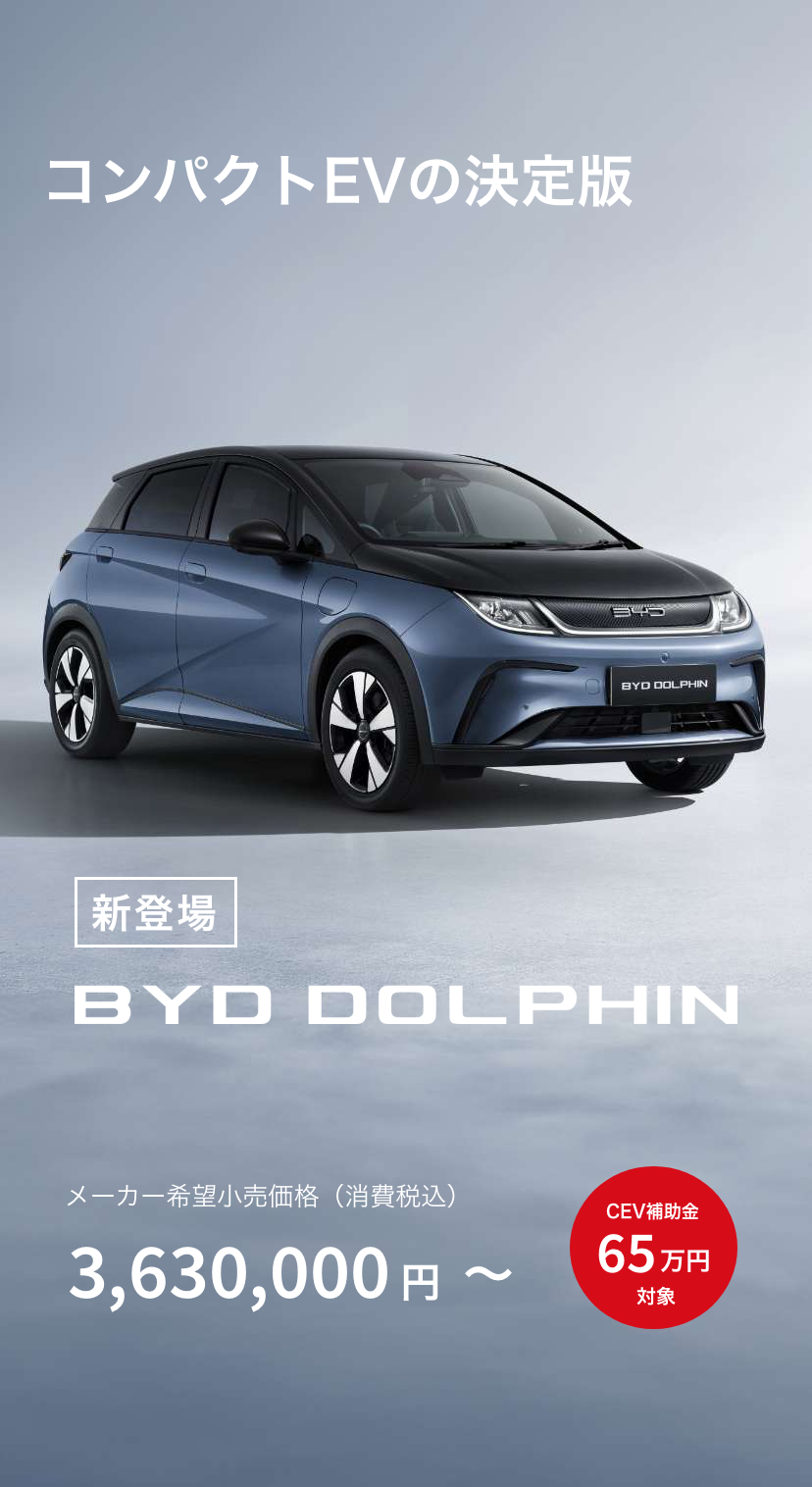 BYD DOLPHIN キービジュアル